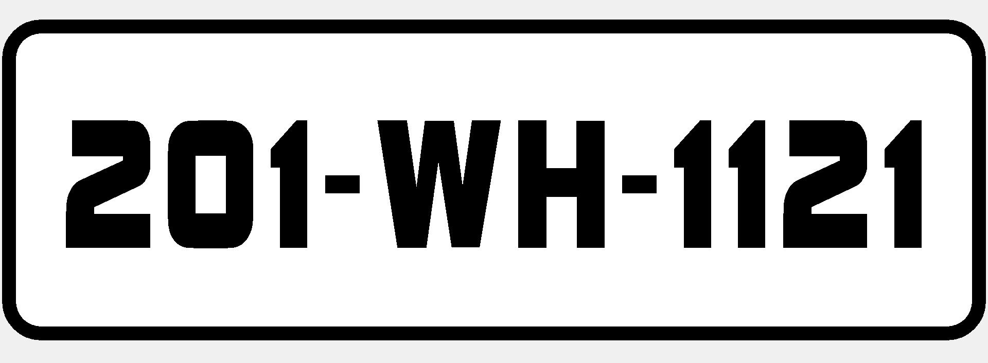 ONE MINI 9inch X 3inch Number plate 
