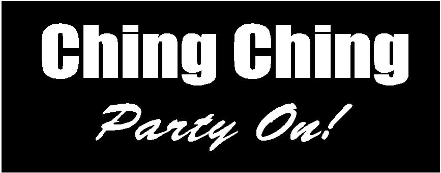 CHING CHING PARTY ON DECAL WHITE