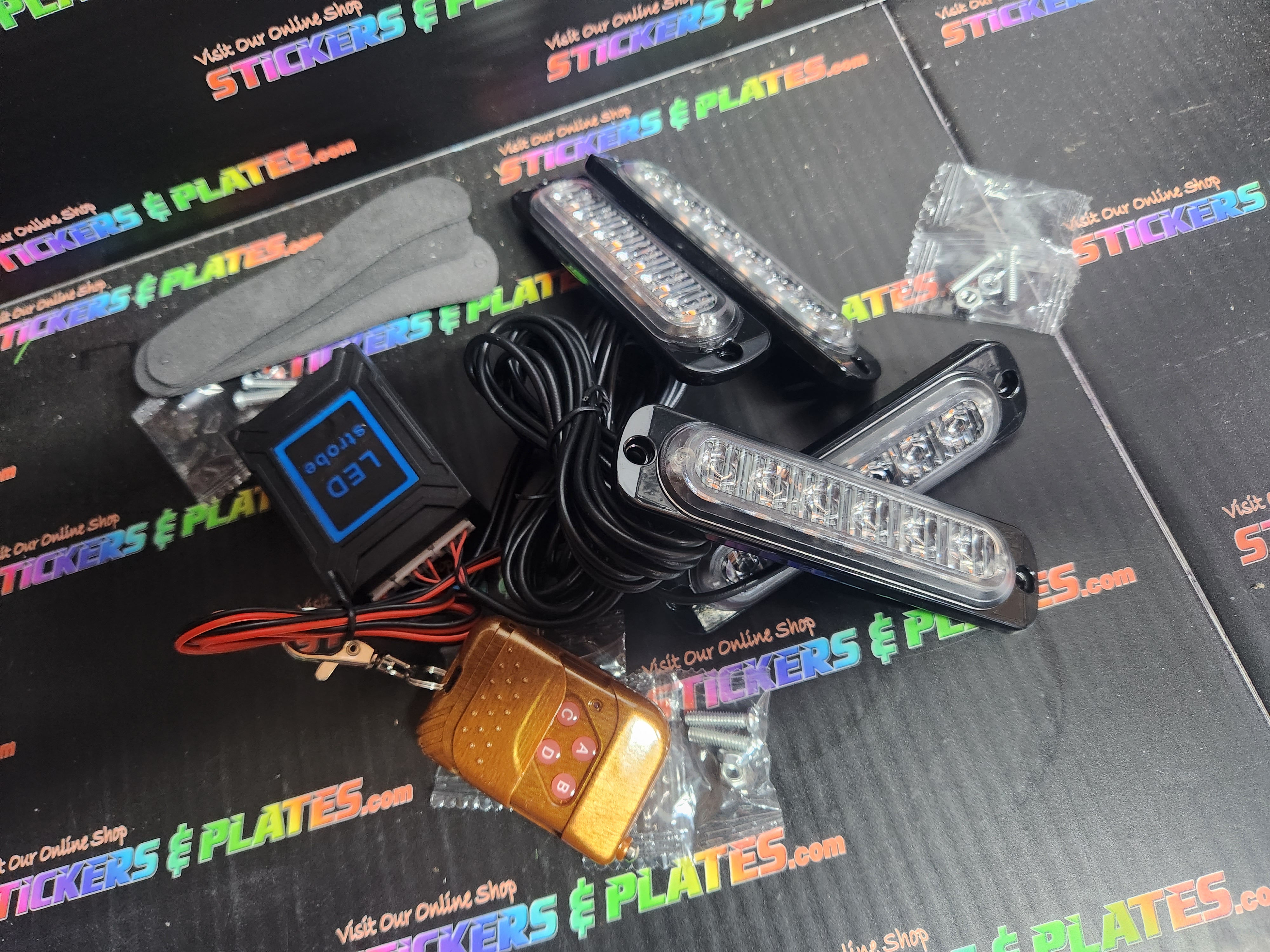YELLOW STROBES SET OF 4