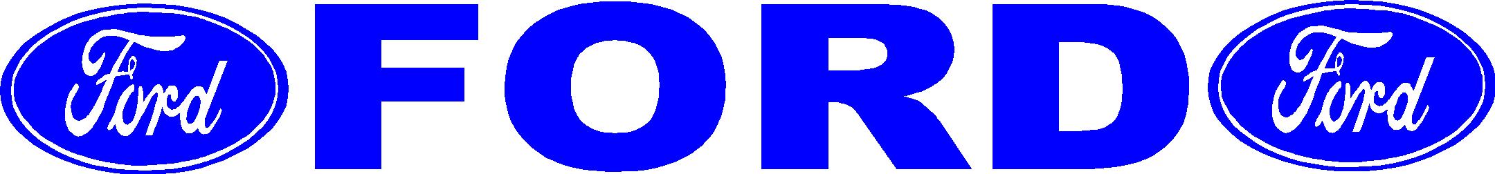 Ford TRACTOR Windscreen Decal BLUE