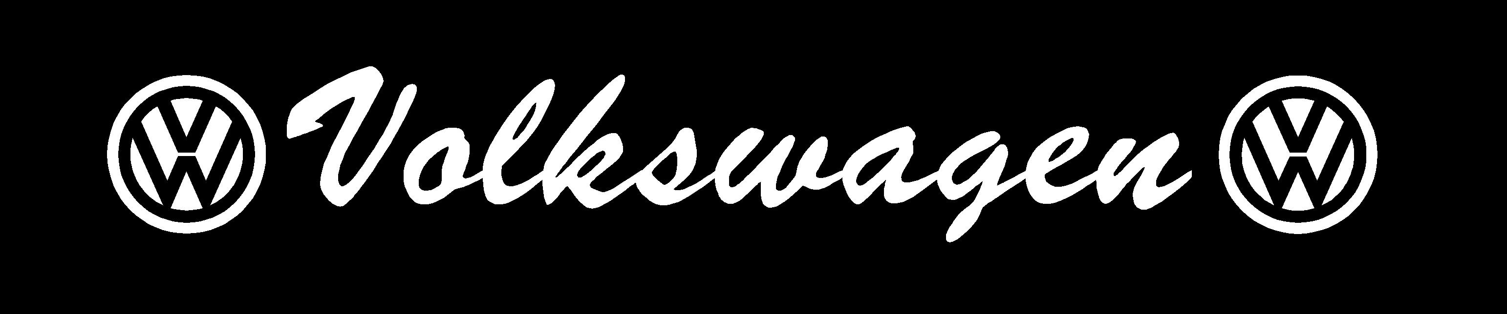 VOLKSWAGEN WINDOW DECAL FANCY SCRIPT
