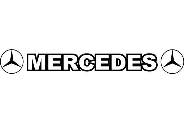 Mercedes Windscreen Sticker