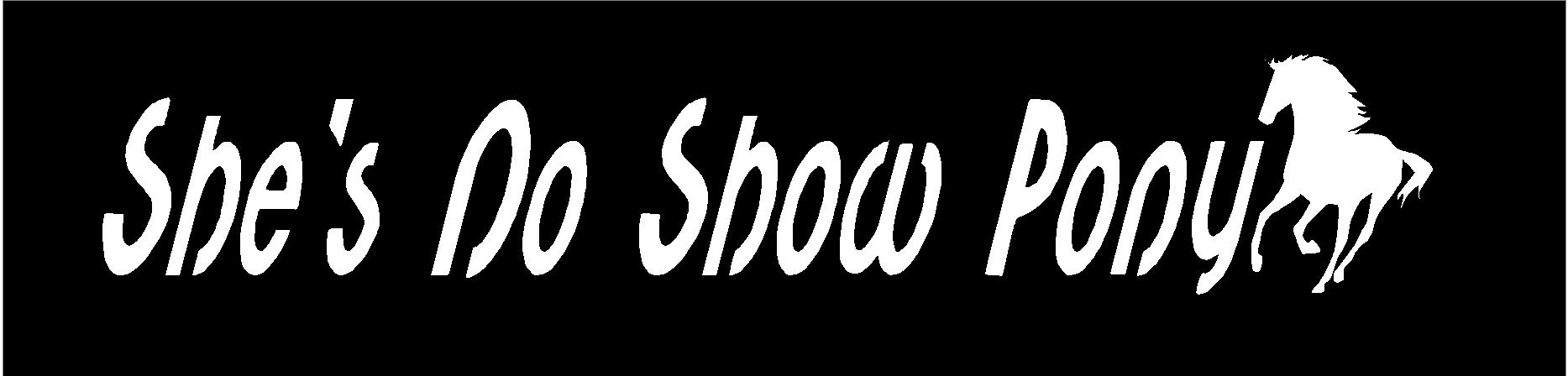 NO SHOW PONY WINDOW DECAL 
