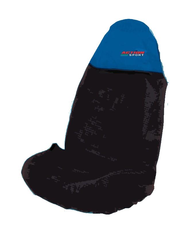 ACTION SPORT BLUE Top Waterproof Seat Covers PAIR