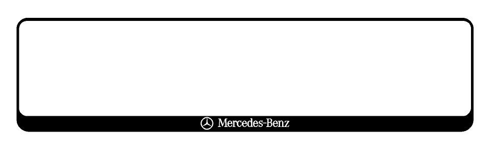 MERCEDES Number Plate Holder / Surround