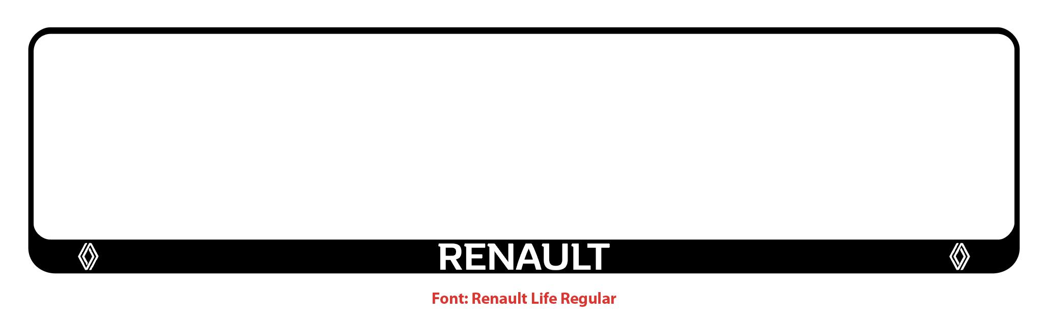 RENAULT Number Plate Holder / Surround
