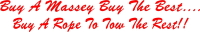 Buy a Massey Buy Best