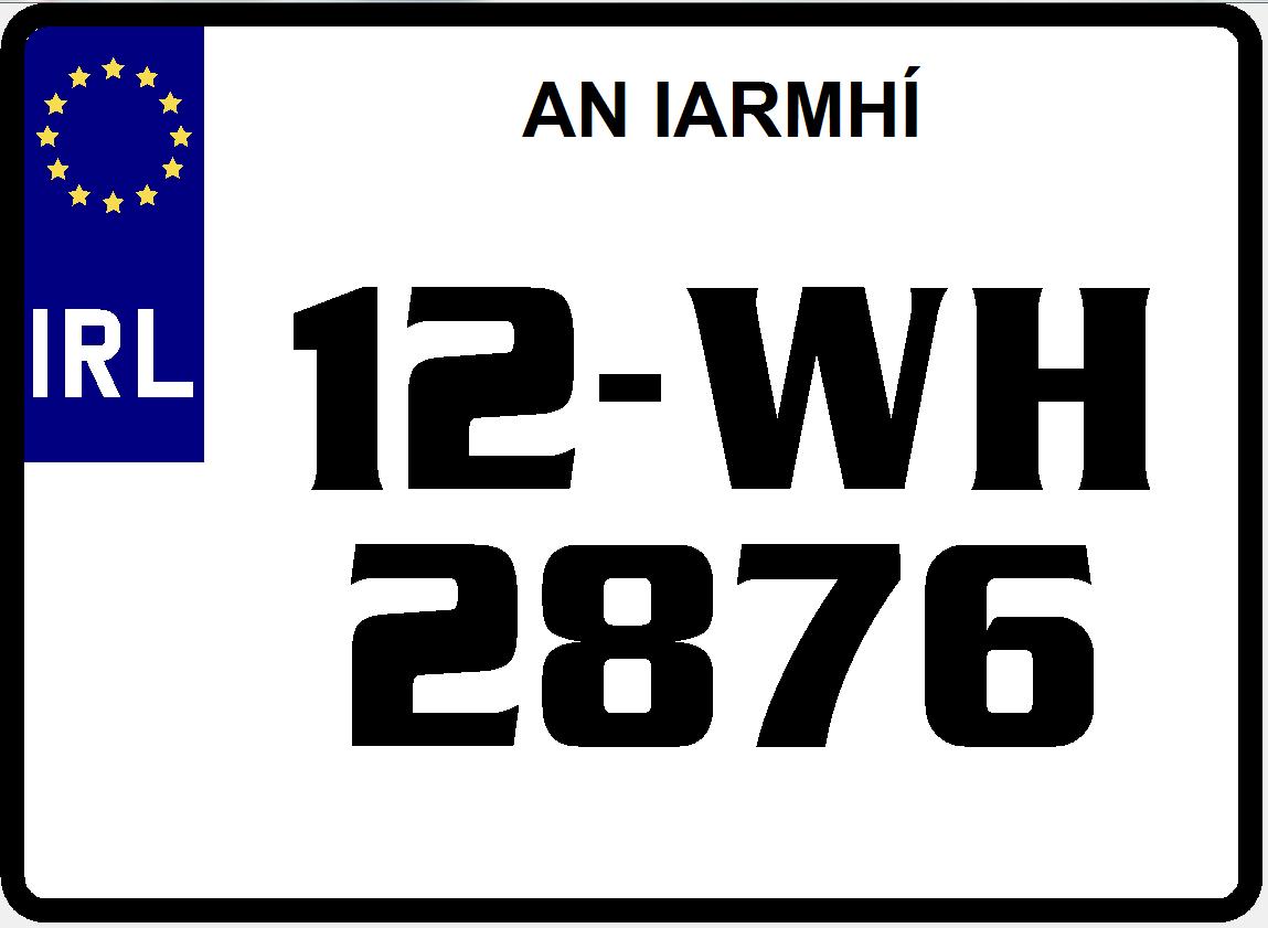 ONE Square Number plate ANGEL FONT