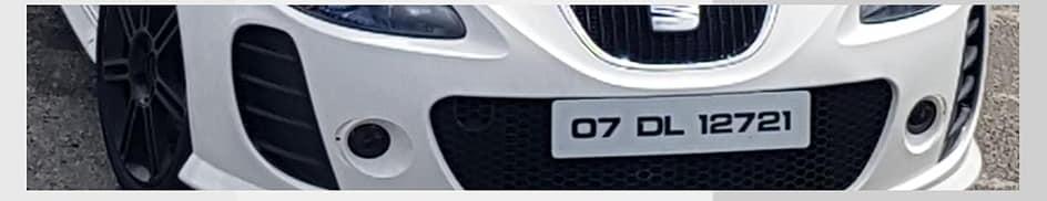 Donegal Style Number Plate 2 white 