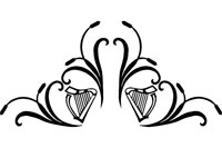 Irish Harp Side Window